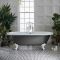 Bañera Acrílica Exenta en Estilo Antiguo con Borde Redondeado - 1780mm x 825mm - Disponible en Distintos Acabados Metalizados y con Patas en Distintos Acabados - Legend