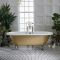Bañera Acrílica Exenta en Estilo Antiguo con Borde Redondeado - 1780mm x 825mm - Disponible en Distintos Acabados Metalizados y con Patas en Distintos Acabados - Legend