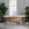 Bañera Acrílica Exenta en Estilo Antiguo con Borde Redondeado - 1780mm x 825mm - Disponible en Distintos Acabados Metalizados y con Patas en Distintos Acabados - Legend