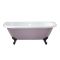 Bañera Exenta Tradicional con Sección de Apoyo Mural - 1685mm x 780mm -  Selección de Colores y Patas Disponibles en Distintos Acabados  - Richmond