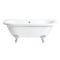 Bañera Exenta Tradicional con Sección de Apoyo Mural con Patas Disponibles en Distintos Acabados  - 1685mm x 780mm - Richmond