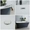 Bañera Exenta Moderna de 1695mm x750 mm Color Gris Piedra Opaco - Witton