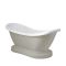 Bañera Exenta Tradicional con Doble Respaldo con Base - 1750mm x 730mm - Disponible en Distintos Acabados - Ryther