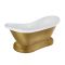 Bañera Exenta Tradicional con Doble Respaldo y Base de Apoyo - 1750mm x 730mm - Disponible en Distintos Acabados Metalizados  y con Patas en Distintos Acabados  - Ryther