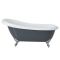 Bañera Exenta Tradicional en Gris Piedra - 1710mm x 740mm - Disponible con Patas de Bañera en Distintos Acabados - Elton