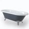Bañera Exenta de 1795mm x 785mm de Color Gris Piedra con Acabado Opaco - Elton