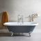 Bañera Exenta de 1795mm x 785mm de Color Gris Piedra con Acabado Opaco - Elton