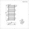 Radiador Toallero - Plano - 900mm x 510mm - Cromado - Select