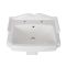 Lavabo con Pedestal Tradicional Realizado de Cerámica Blanca con 2 Agujeros para la Grifería - Regent