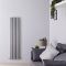Radiador de Diseño Vertical (Panel Doble) - 1500mm x 354 mm - Plateado - Revive