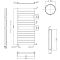 Radiador Toallero - Plano - 1213mm x 500mm - Blanco - Lustro