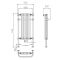 Radiador Toallero - 1130mm x 553mm - Cromado y Blanco - Elizabeth