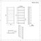 Radiador Toallero - Plano - 1190mm x 500mm - Antracita - Gradus