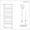 Radiador Toallero Mixto Antracita  - 975mm x 450mm - incl. Elemento Eléctrico de 600W y Llaves - Lustro