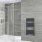 Radiador Toallero Plano - Antracita - 825 x 450mm - Lustro