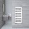 Radiador Toallero Plano - Blanco - Aluminio - 1190mm x 500mm x 36mm - 531 Vatios - Gradus