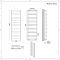 Radiador Toallero Plano - Blanco - Aluminio - 1590mm x 500mm x 36mm - 683 Vatios - Gradus