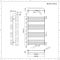 Radiador Toallero - Curvo - 1000mm x 600mm - Antracita - Arch