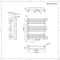 Radiador Toallero - Curvo - 736mm x 600mm - Antracita - Arch