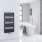 Radiador Toallero con Conexión Central - Curvo - Negro - 1000mm x 500mm - Arch