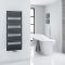 Radiador Toallero con Conexión Central - Curvo - Negro - 1269mm x 500mm - Arch