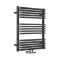 Radiador Toallero con Conexión Central - Curvo - Negro - 736mm x 600mm - Arch
