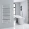 Radiador Toallero - Curvo - con Conexión Central - 1269mm x 600mm - Blanco - Arch