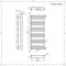 Radiador Toallero - Curvo - con Conexión Central - 1533mm x 600mm - Blanco - Arch