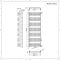 Radiador Toallero - Curvo - con Conexión Central - 1800mm x 600mm - Blanco - Arch