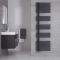 Radiador Toallero de Diseño Vertical - Color Antracita - 1700mm x 500mm - 1025 Vatios - Iseo