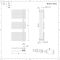 Radiador Toallero de Diseño - 1700mm x 500mm - Blanco - Iseo
