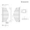Radiador Toallero de Diseño Vertical - Cromado - 1100mm x 463mm - 333 Vatios - Lazio