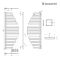 Radiador Toallero de Diseño Vertical - Cromado - 1460mm x 547mm - 458 Vatios - Lazio