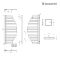 Radiador Toallero de Diseño - 1100mm x 483mm - Blanco - Lazio