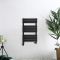Radiador Toallero Mixto Negro - 825mm x 450mm - incl. Elemento Eléctrico de 400W y Llaves - Lustro