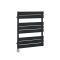 Radiador Toallero Eléctrico de Diseño - Negro con Panel Plano - 825mm x 600mm - Lustro