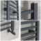 Radiador Toallero Curvo Antracita - 1000mm x 500mm - Artle