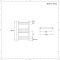 Radiador Toallero Eléctrico Plano Cromado - 600mm x 400mm - Kent