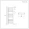 Radiador Toallero Plano Antracita- 1200mm x 400mm - Artle