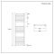 Radiador Toallero Blanco Plano - 1200mm x 500mm - Ive