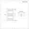 Radiador Toallero Eléctrico Plano Cromado - 800mm x 600mm - Kent