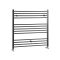 Radiador Toallero Plano Negro con Acabado Mate - 1000mm x 1000mm - Nox