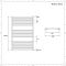 Radiador Toallero Cromado Plano - 1200mm x 1000mm - Kent