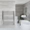 Radiador Toallero Eléctrico Plano Cromado - 1200mm x 1000mm - Kent