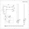 Radiador Toallero Eléctrico Plano - Acero Inoxidable - 500mm x 1200mm x 48mm - Quo