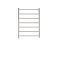 Radiador Toallero Eléctrico Plano - Acero Inoxidable - 600mm x 800mm x 48mm - Quo