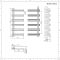 Radiador Toallero de Diseño - 1200mm x 500mm - Blanco - Tika