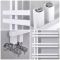 Radiador Toallero de Diseño - Aluminio - Blanco - 1600mm x 500mm - 701 Vatios - Tika