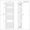 Radiador Toallero Plano - Blanco - 1500 x 450mm - Lustro