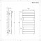 Radiador Toallero Plano - Blanco - 825 x 450mm - Lustro